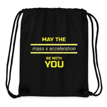 The Force is Strong with Physics - Stanley/Stella Recycled Gym Bag - black - Front