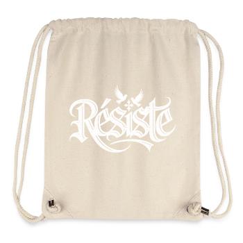 Design Graphique avec Doves et Symbole de Paix - Sac à cordon recyclé Stanley/Stella - blanc naturel - Devant