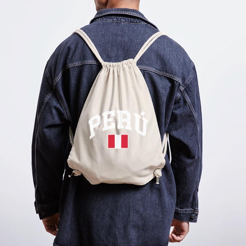 Drapeau du Pérou Sac à cordon recyclé Stanley/Stella
