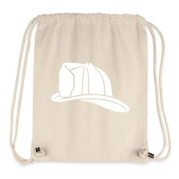 Firefighter Helmet Vintage Firefighter - Stanley/Stella Recycled Gym Bag - natural - Front