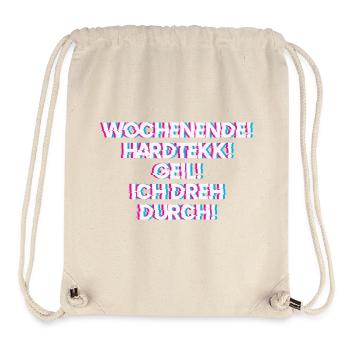 Hardtekk Tekk - Sac à cordon recyclé Stanley/Stella - blanc naturel - Devant