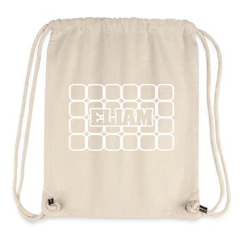 Man's name Eliam - Stanley/Stella Recycled Gym Bag - natural - Front
