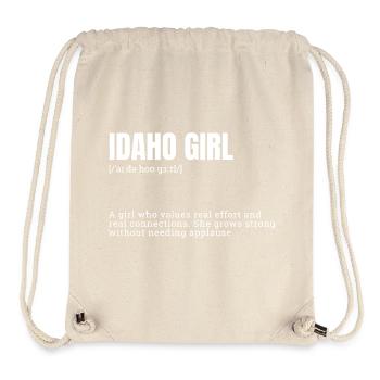 Idaho Girl Stärke-Statement - Stanley/Stella recycelter Gym Bag - Naturweiß - Vorne