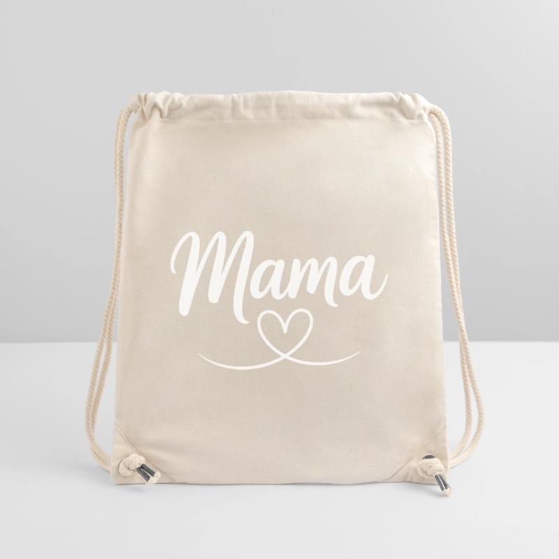 Mama Heart Script Sac à cordon recyclé Stanley/Stella