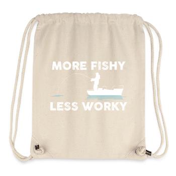 Blague sur le bateau pêcheur - Sac à cordon recyclé Stanley/Stella - blanc naturel - Devant