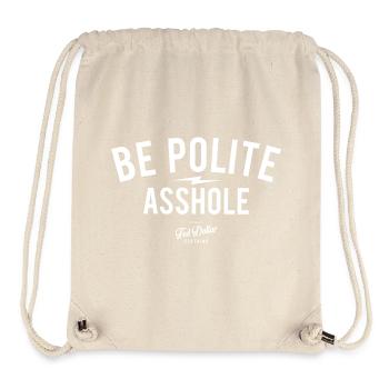 Be Polite - Stanley/Stella Recycled Gym Bag - natural - Front