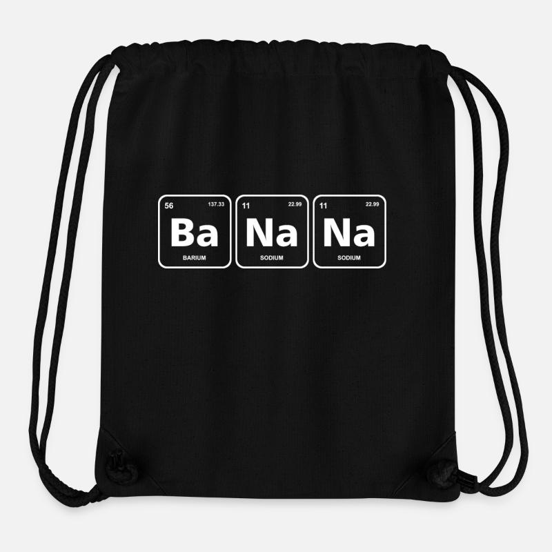Banana Periodic Table Element Genius - Stanley/Stella Recycled Gym Bag - black