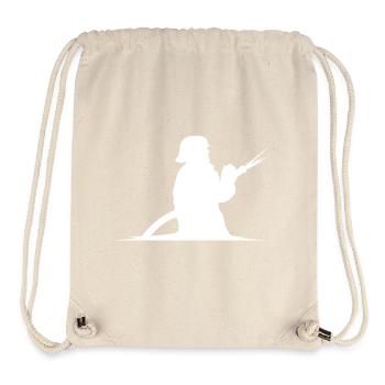 Feuerwehrmann Schlauch Löschen Feuerwehr Symbol - Stanley/Stella recycelter Gym Bag - Naturweiß - Vorne