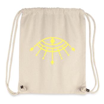 Gelbes Auge des Horus - Stanley/Stella recycelter Gym Bag - Naturweiß - Vorne