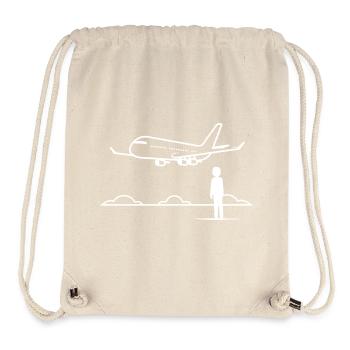Plane Spotter - Stanley/Stella recycelter Gym Bag - Naturweiß - Vorne