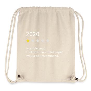 2020 - Sac à cordon recyclé Stanley/Stella - blanc naturel - Devant