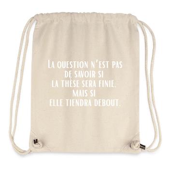 The end of the thesis - Stanley/Stella Recycled Gym Bag - natural - Front