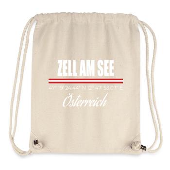 Zell am See - Stanley/Stella recycelter Gym Bag - Naturweiß - Vorne