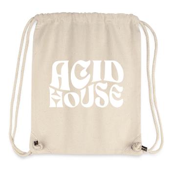 Typografisches Logo von Acid House - Stanley/Stella recycelter Gym Bag - Naturweiß - Vorne