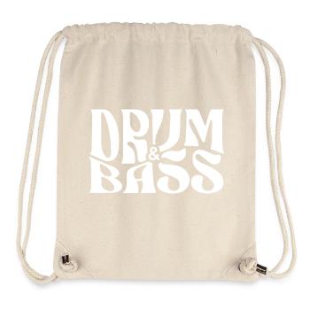 Drum & Bass Glyphes gras - Sac à cordon recyclé Stanley/Stella - blanc naturel - Devant