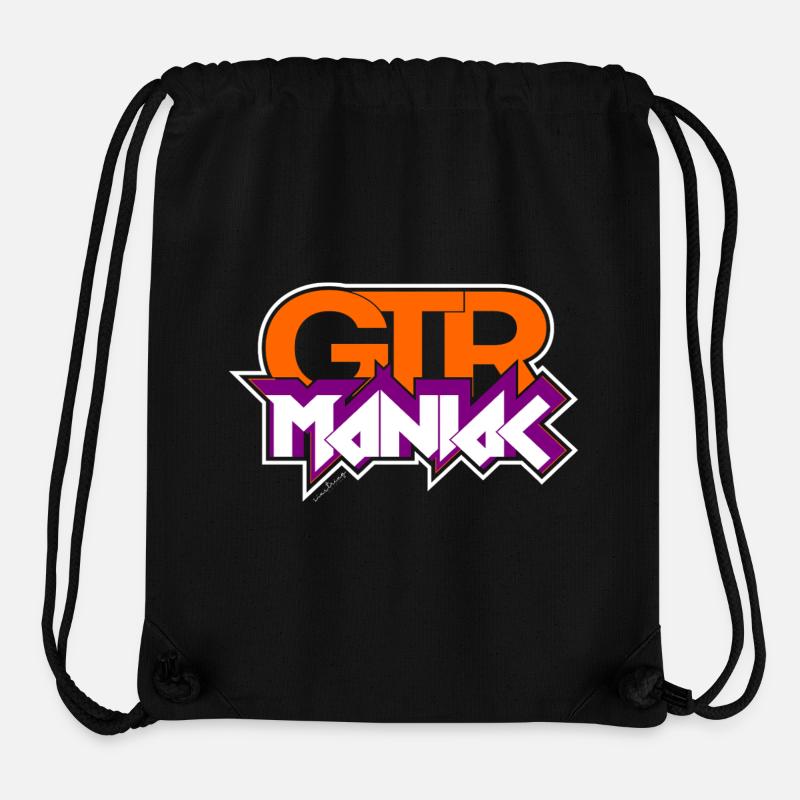 Maniaque de guitare - Sac à cordon recyclé Stanley/Stella - noir