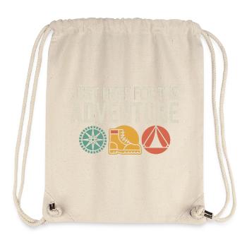 Tente Boussole Adventure Boots - Sac à cordon recyclé Stanley/Stella - blanc naturel - Devant