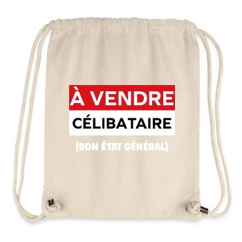 célibataire - Sac à cordon recyclé Stanley/Stella - blanc naturel - Devant
