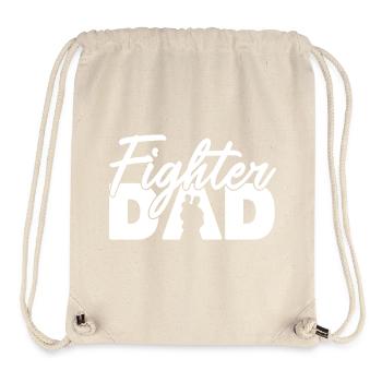 Fighter Dad White Silhouette Bold Slogan Art - Stanley/Stella Recycled Gym Bag - natural - Front