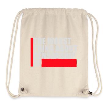 The Worst Thing About Censorship Is Lustig Ironie - Stanley/Stella recycelter Gym Bag - Naturweiß - Vorne