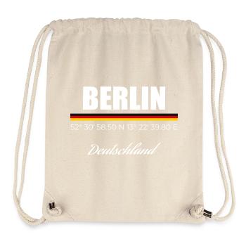 Berlin - Stanley/Stella recycelter Gym Bag - Naturweiß - Vorne