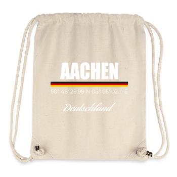 Aachen - Stanley/Stella recycelter Gym Bag - Naturweiß - Vorne