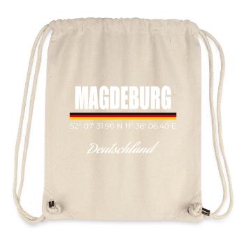 Magdeburg - Stanley/Stella recycelter Gym Bag - Naturweiß - Vorne