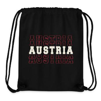 Austria Austria Football Sports Fan Flag Pride - Stanley/Stella Recycled Gym Bag - black - Front