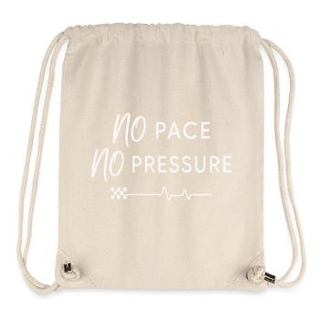 No Pace No Pressure - Stanley/Stella Recycled Gym Bag - natural - Front