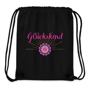 Glückskind - Wortschätze - vergessene Wörter - Stanley/Stella recycelter Gym Bag - Schwarz - Vorne