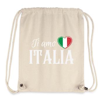 Ich liebe Italien, italienischen Stolz - Stanley/Stella recycelter Gym Bag - Naturweiß - Vorne