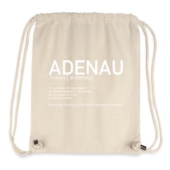 Adenau [Bedeutung] (weiß) - Stanley/Stella recycelter Gym Bag - Naturweiß - Vorne