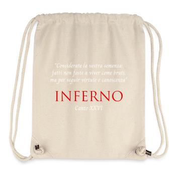 Inferno Canto XXVI Göttliches Commedy Rücksichtsvoll - Stanley/Stella recycelter Gym Bag - Naturweiß - Vorne