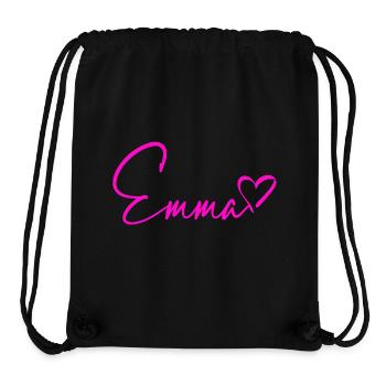 Emma Signature Neon Pink - Stanley/Stella Recycled Gym Bag - black - Front