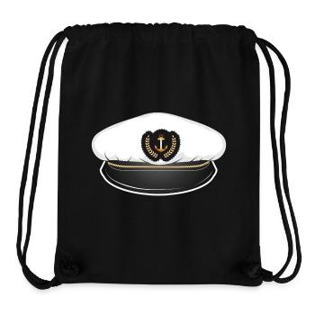 Kapitänsmütze für den Kapitän auf seinem Schiff - Stanley/Stella recycelter Gym Bag - Schwarz - Vorne