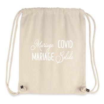 mariage covid mariage solide - Sac à cordon recyclé Stanley/Stella - blanc naturel - Devant