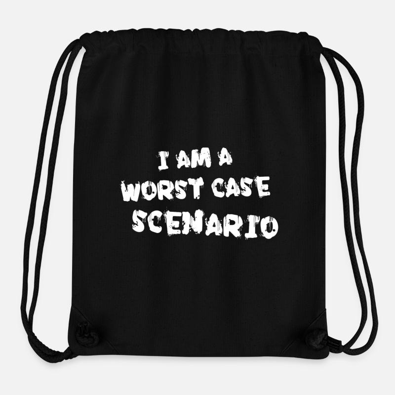 I am a worst case scenario - Stanley/Stella Recycled Gym Bag - black
