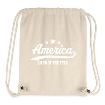 America Land of the Free - Stanley/Stella Recycled Gym Bag - natural - Front