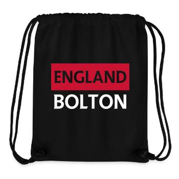 Angleterre Bolton Paysage urbain Illustration - Sac à cordon recyclé Stanley/Stella - noir - Devant