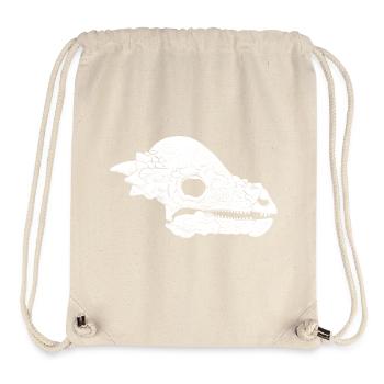 Pachycephalosaurus Fossil Skull - Stanley/Stella Recycled Gym Bag - natural - Front