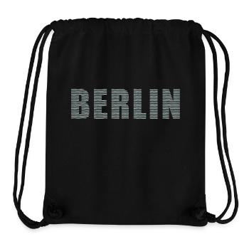 Berlin Linienschrift - Stanley/Stella recycelter Gym Bag - Schwarz - Vorne