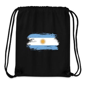 Argentine drapeau / cadeau Amérique du Sud Cordoba - Sac à cordon recyclé Stanley/Stella - noir - Devant