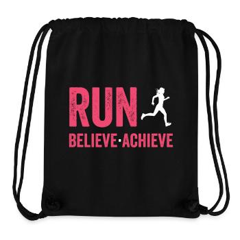 Marathon - Run. Believe. Achieve. - Stanley/Stella Recycled Gym Bag - black - Front