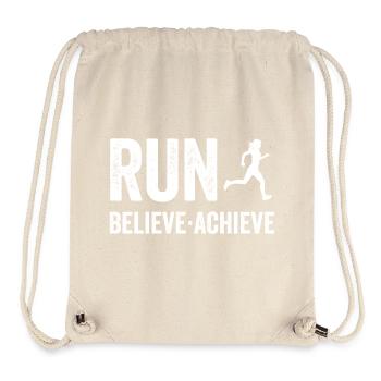 Marathon - Courir. Croire. Accomplir. - Sac à cordon recyclé Stanley/Stella - blanc naturel - Devant