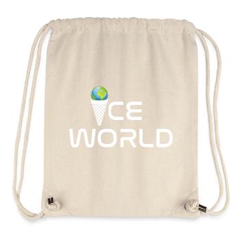Monde de glace - Sac à cordon recyclé Stanley/Stella - blanc naturel - Devant