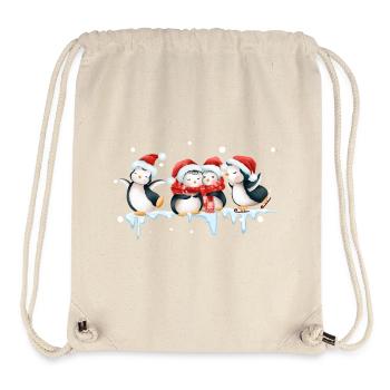 Lustige Pinguin Weihnachten - Stanley/Stella recycelter Gym Bag - Naturweiß - Vorne