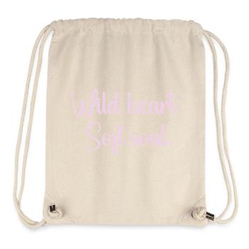 Wild Heart Gentle Soul - Stanley/Stella Recycled Gym Bag - natural - Front