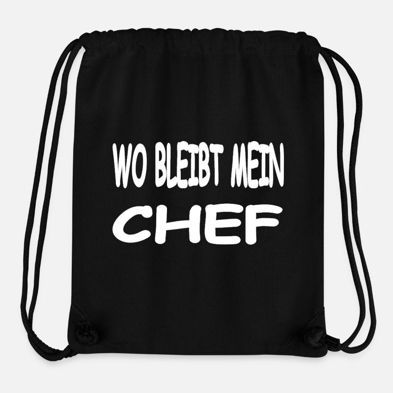 chef - Stanley/Stella Recycled Gym Bag - black