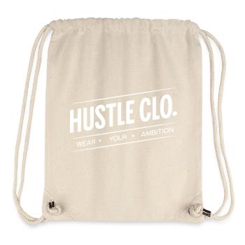 Hustle Clo Ambition Logo - Sac à cordon recyclé Stanley/Stella - blanc naturel - Devant