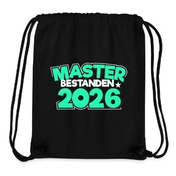 Master 2026 Masterabschluss Promotion Sponsion - Stanley/Stella recycelter Gym Bag - Schwarz - Vorne